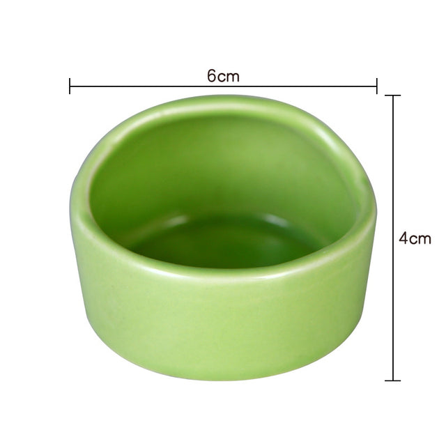 Ceramic Windproof Snack Bowl for Small Pets