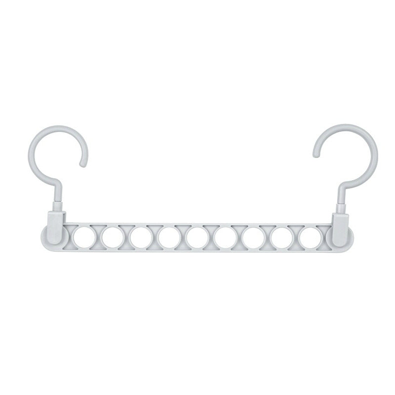 Space‑Saving Nine‑Hole Clothes Hanger – Adjustable Closet Organizer
