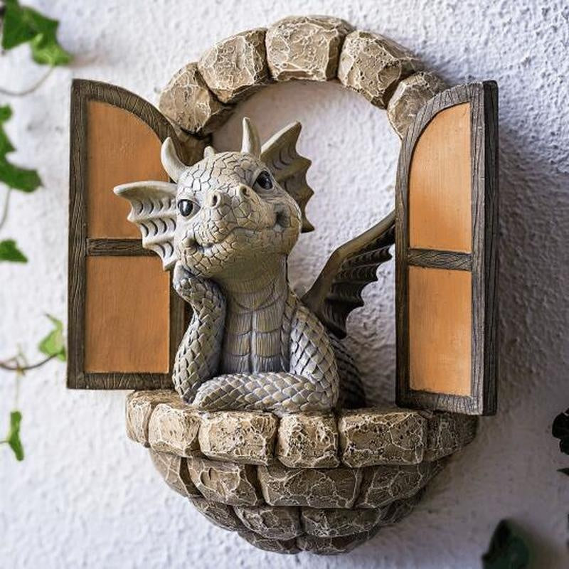 Charming Dragon Dinosaur Garden Figurine