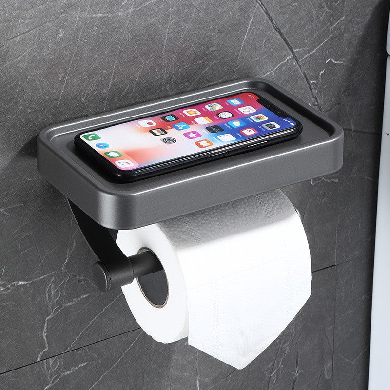 Dual-Layer Bath Organizer with Phone Shelf