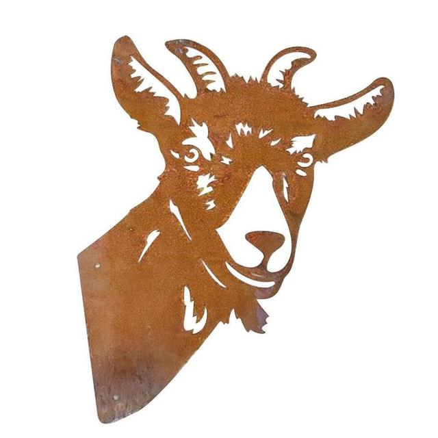 Iron Goat Garden Sculpture
