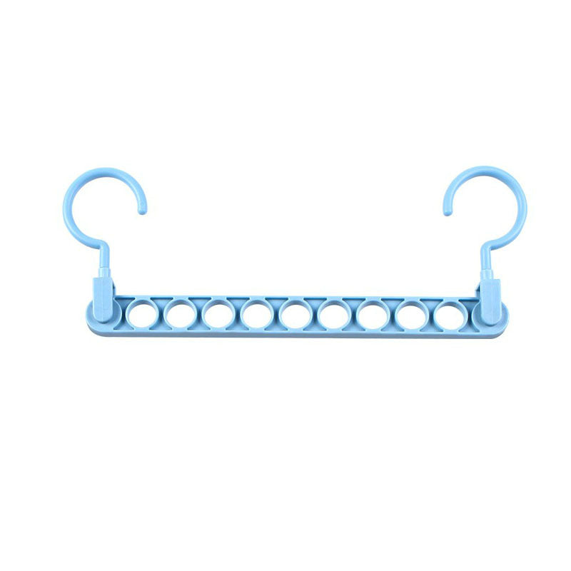 Space‑Saving Nine‑Hole Clothes Hanger – Adjustable Closet Organizer