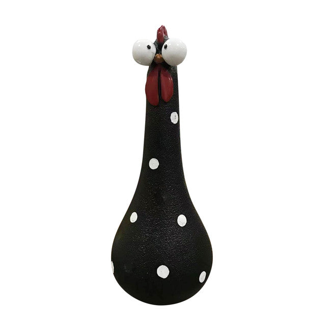 Garden Charm Long Neck Chicken Figures