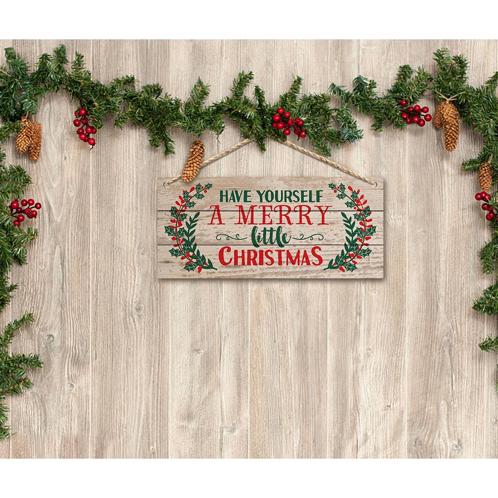 Holiday Cheer Wooden Hangings