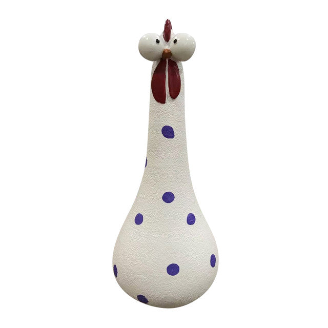 Garden Charm Long Neck Chicken Figures