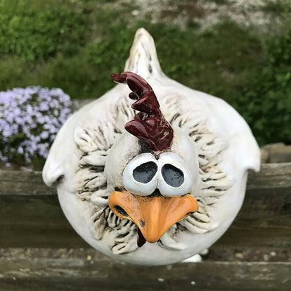 Whimsical Chicken Garden Statues