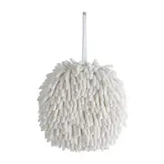 Chic Chenille Hand Towel with Hook