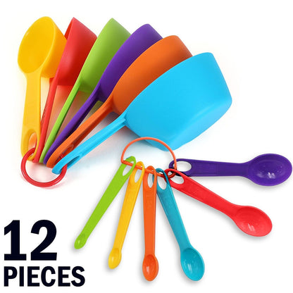 12-Piece Colorful Kitchen Measuring Set
