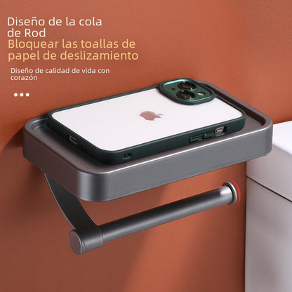 Dual-Layer Bath Organizer with Phone Shelf
