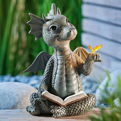 Charming Dragon Dinosaur Garden Figurine