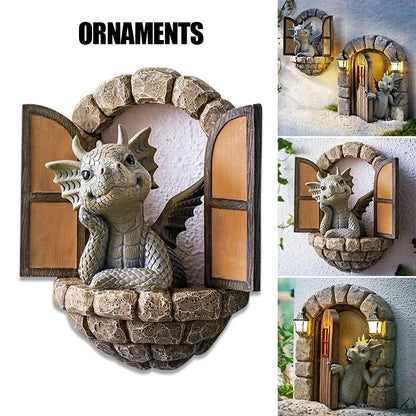 Charming Dragon Dinosaur Garden Figurine