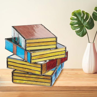 Colorful Book Stack Lamp