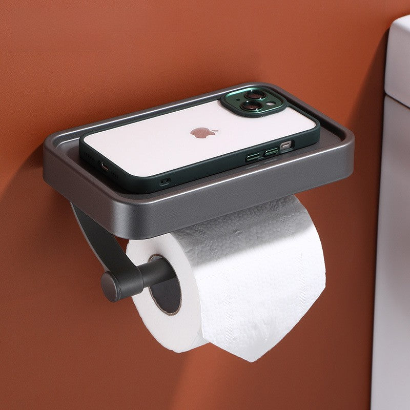 Dual-Layer Bath Organizer with Phone Shelf