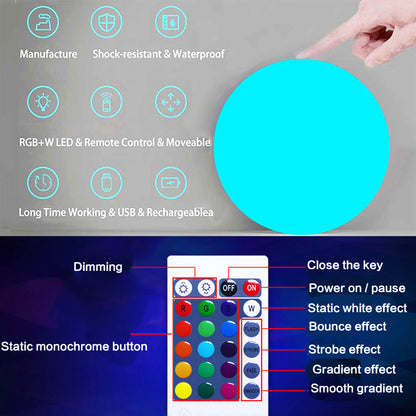 Luminous LED Garden Spheres for Outdoor