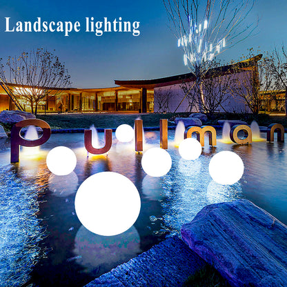 Luminous LED Garden Spheres for Outdoor