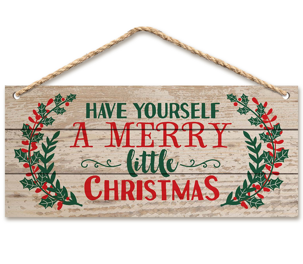 Holiday Cheer Wooden Hangings
