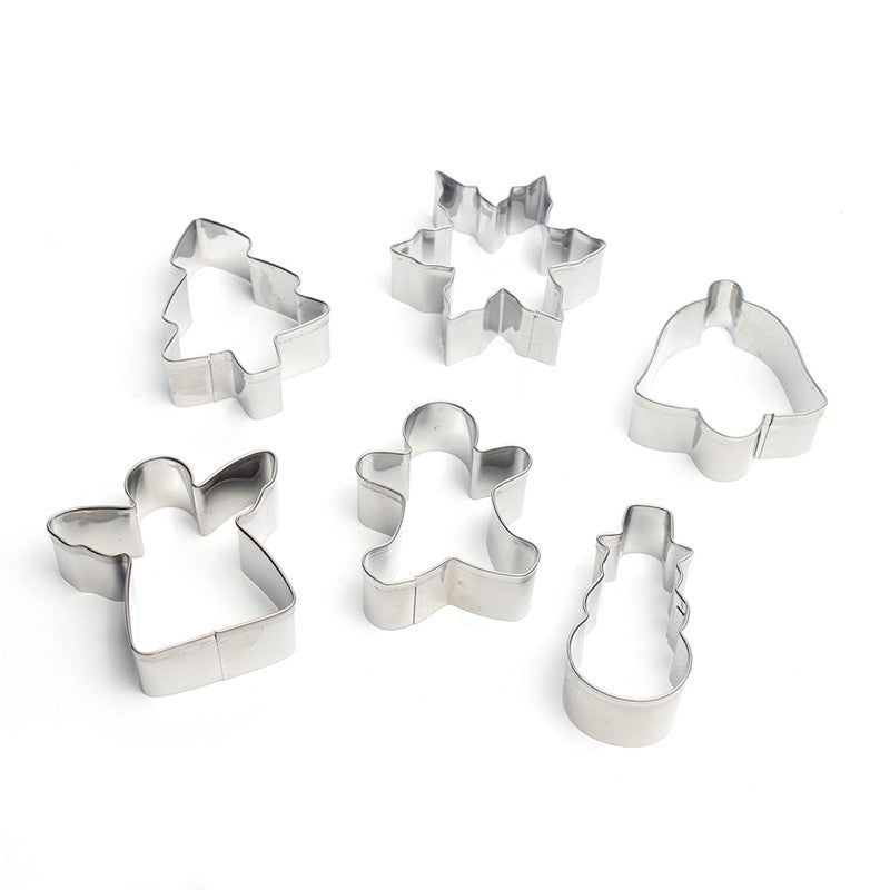 6-Piece Festive Cookie Cutters Set