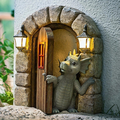 Charming Dragon Dinosaur Garden Figurine
