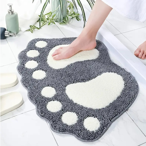 Fluffy Anti-Slip Bathroom Mat with Memory Foam