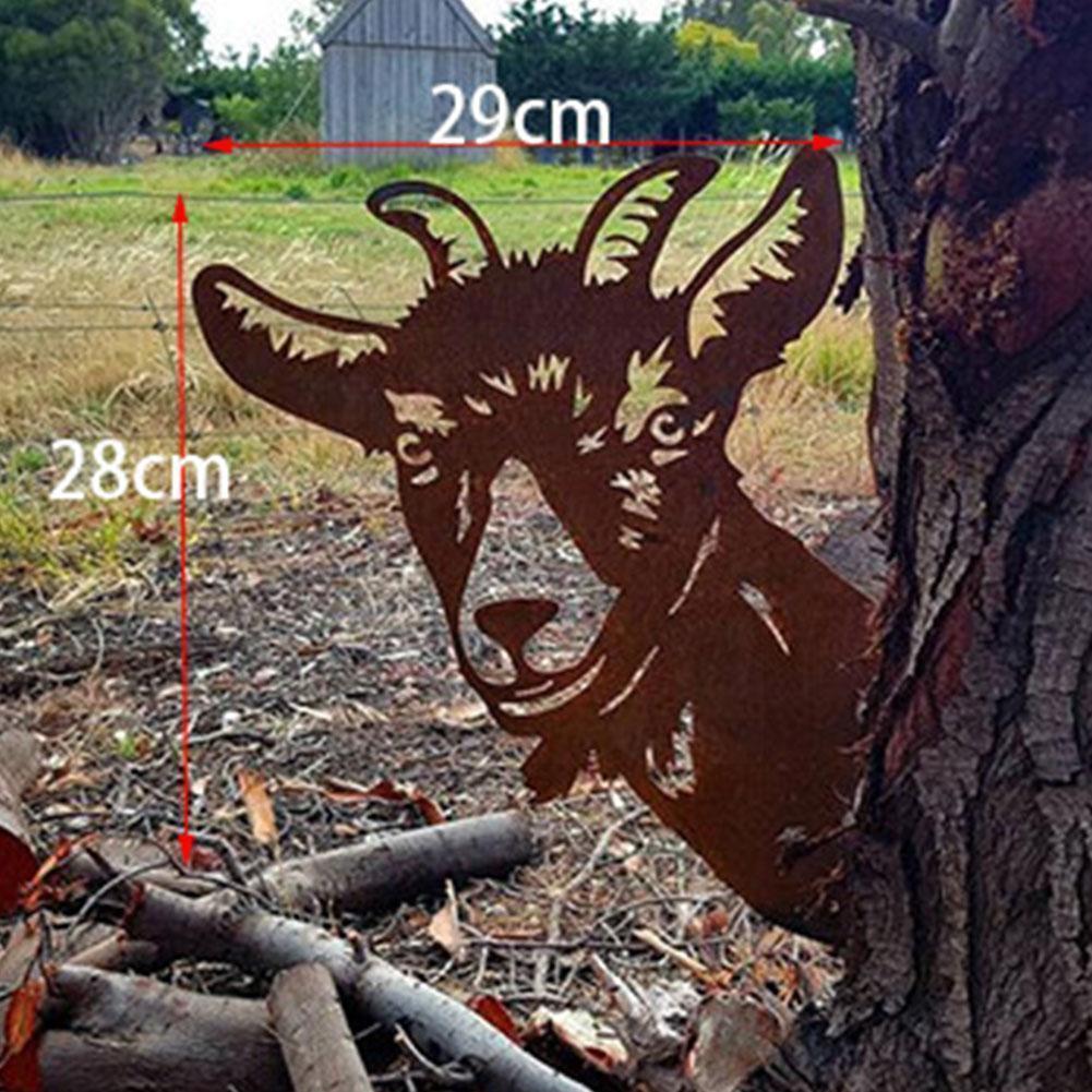 Iron Goat Garden Sculpture