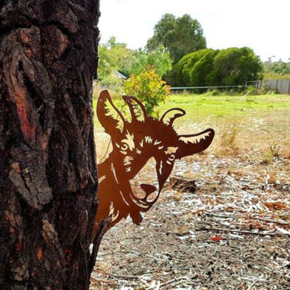 Iron Goat Garden Sculpture