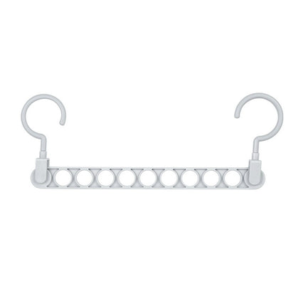 Space‑Saving Nine‑Hole Clothes Hanger – Adjustable Closet Organizer