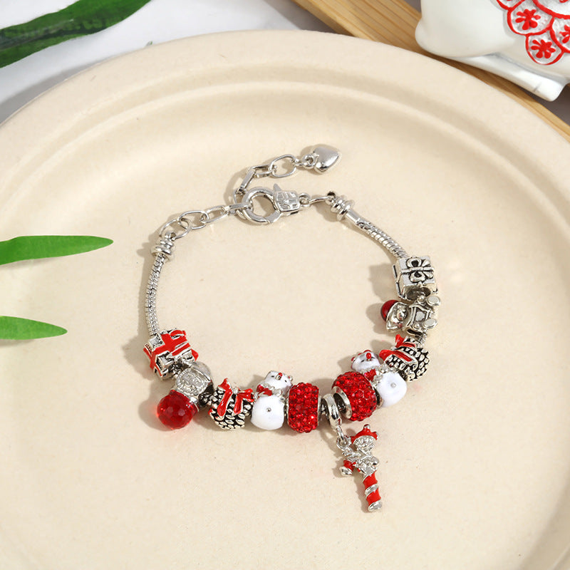 Holiday Snowflake & Bells Kids' Bracelet