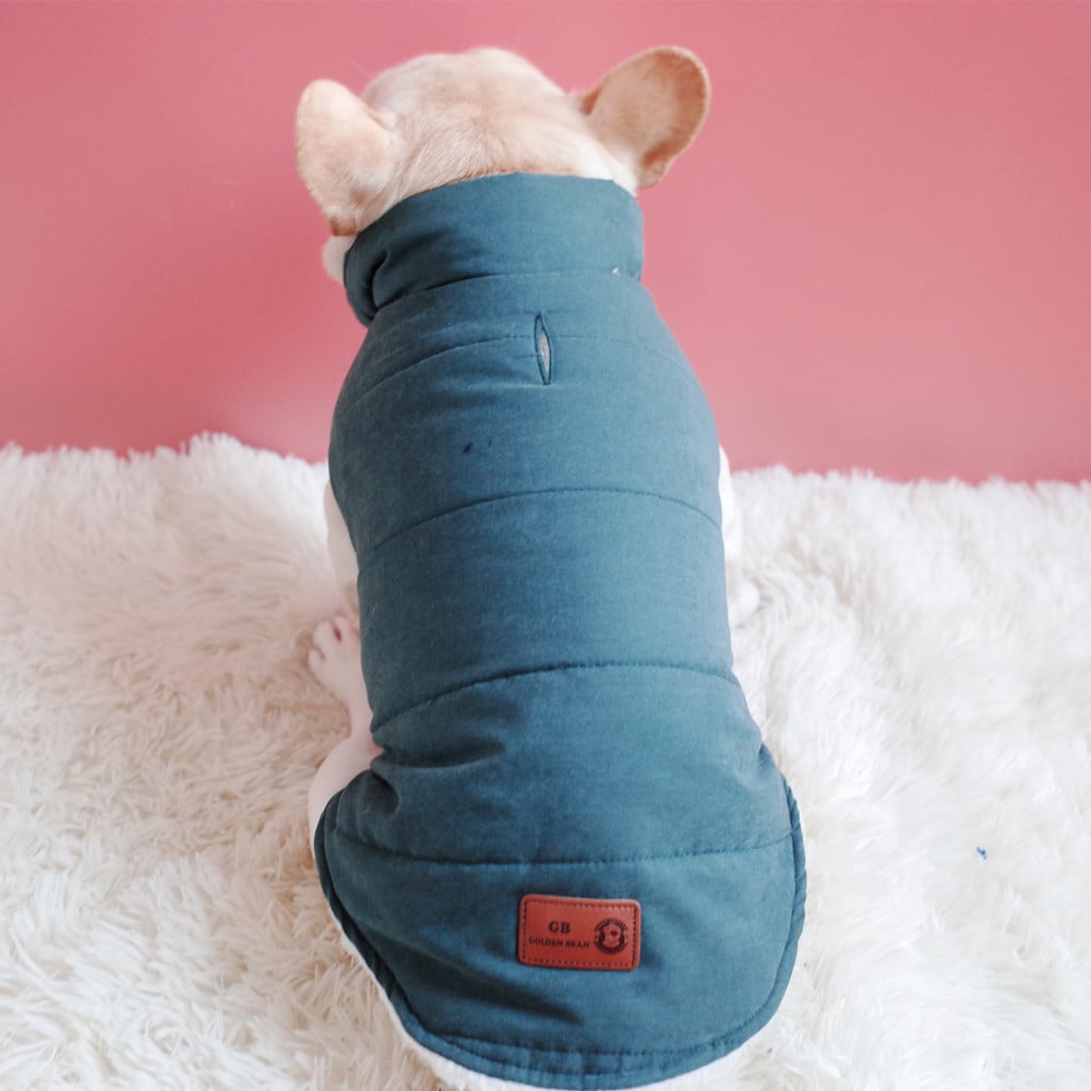 Cozy Velvet Dog Jacket - Winter Warmth for Pets