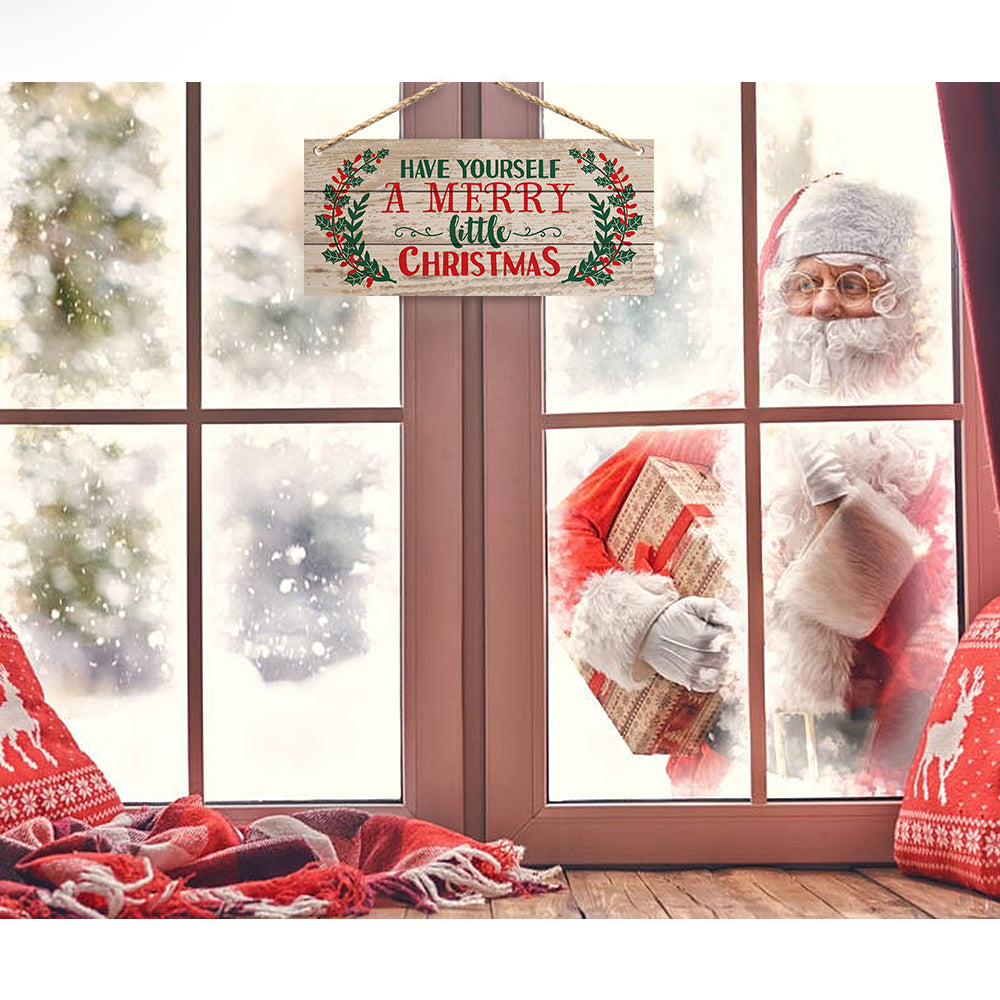 Holiday Cheer Wooden Hangings