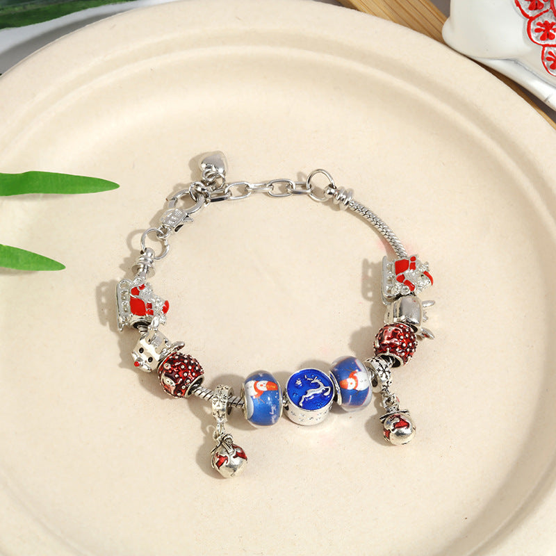 Holiday Snowflake & Bells Kids' Bracelet