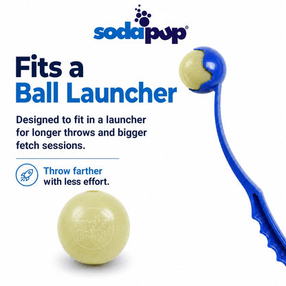 Glow-in-the-Dark Glitter Dog Balls, 2-Pack