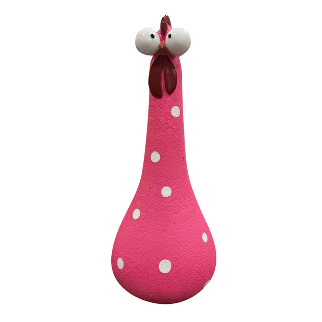 Garden Charm Long Neck Chicken Figures