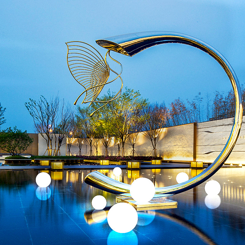 Luminous LED Garden Spheres for Outdoor