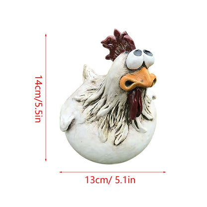 Whimsical Chicken Garden Statues