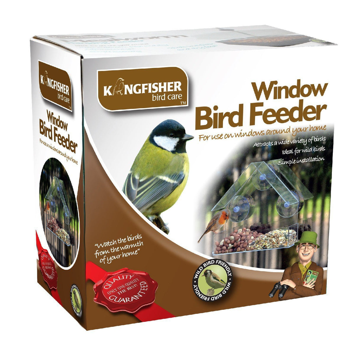 Sleek Acrylic Bird Feeder & Cage