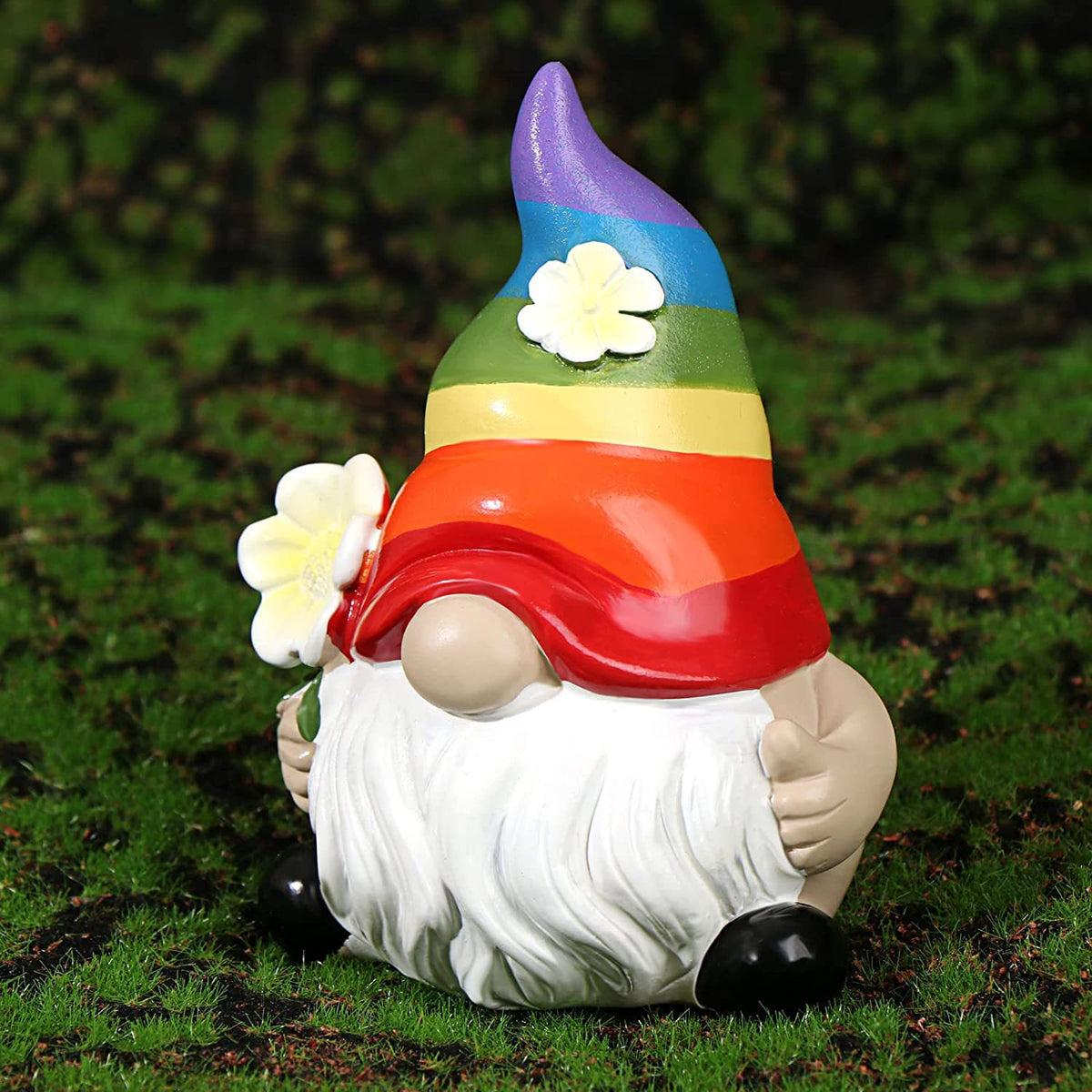 Colorful Garden Gnome Resin Statue