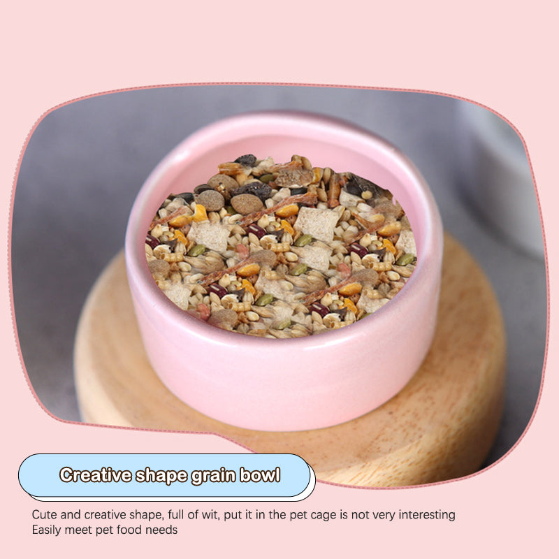 Ceramic Windproof Snack Bowl for Small Pets