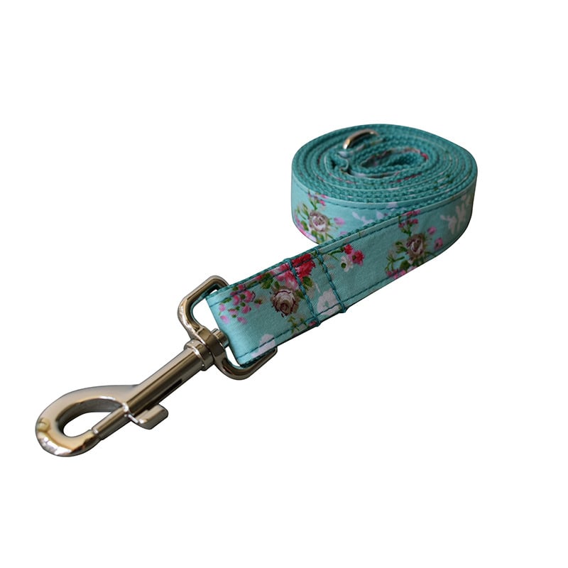 Green Rose Dog Collar and Leash for Pets