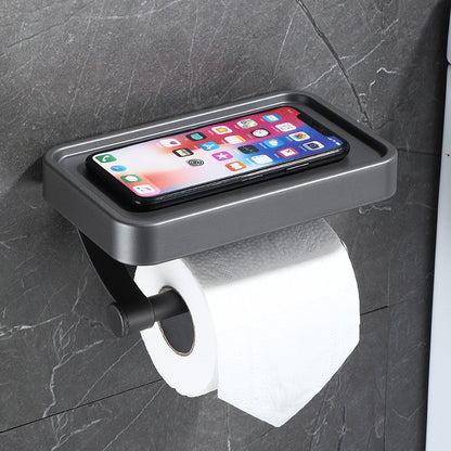 Dual-Layer Bath Organizer with Phone Shelf