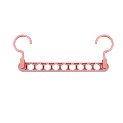 Space‑Saving Nine‑Hole Clothes Hanger – Adjustable Closet Organizer
