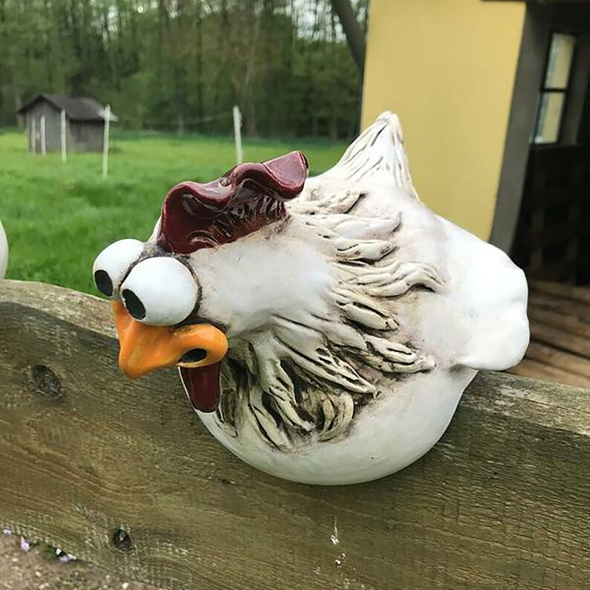 Whimsical Chicken Garden Statues
