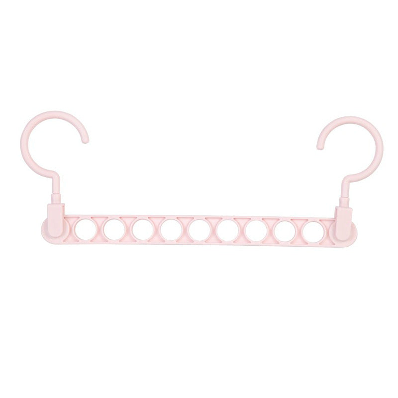 Space‑Saving Nine‑Hole Clothes Hanger – Adjustable Closet Organizer