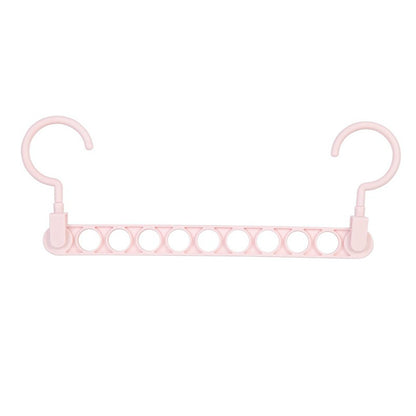Space‑Saving Nine‑Hole Clothes Hanger – Adjustable Closet Organizer