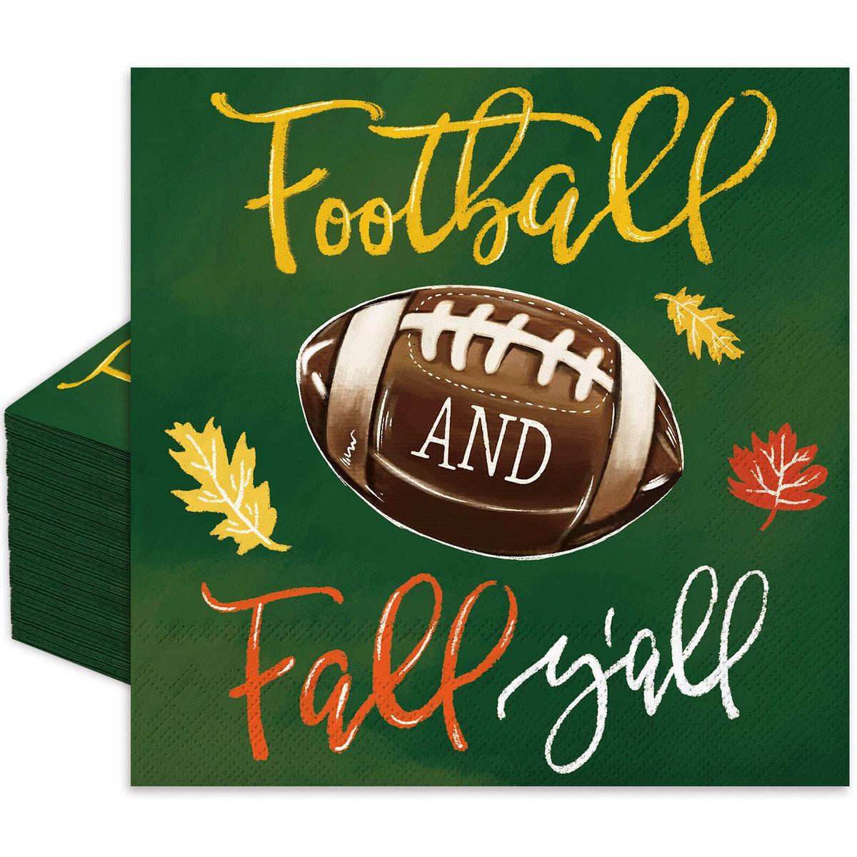 Autumn Leaf 50-Pack Football Paper Napkins